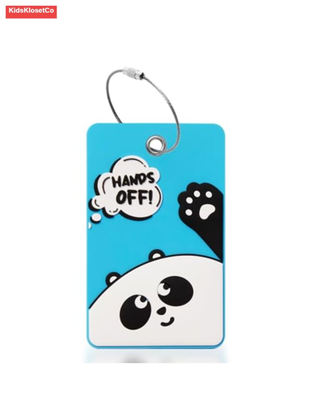 Funny Animal Silicone Luggage Tags Set of 6 with Privacy Cover and Steel Loops